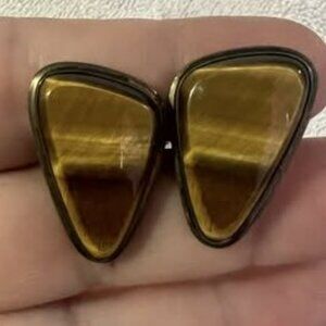 🐻Set of Vintage Cat's Eye Cuff Links